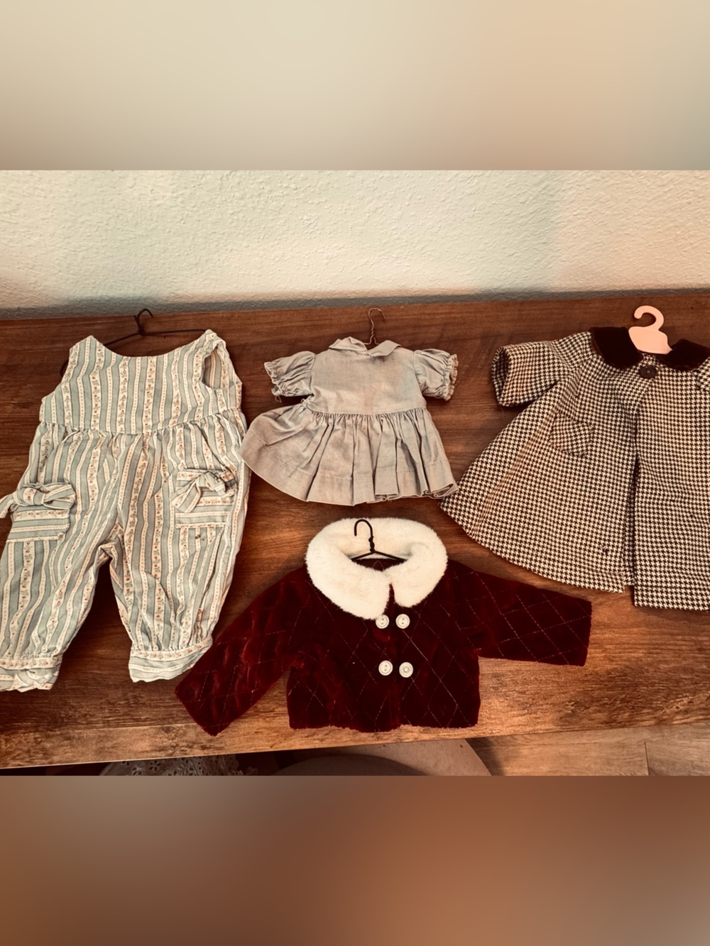 Vintage Doll Clothes Lot and Case 3 Barbie Pieces